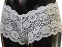 Zest Lingerie White Lace Hipster Shorts