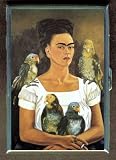ID CREDIT CARD HOLDER OR CIGARETTE CASE: FRIDA KAHLO SELF PORTRAIT PARROTS BY PENNY SILVER