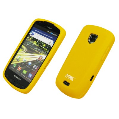 EMPIRE Yellow Silicone Skin Case Cover for Verizon Samsung Droid Charge