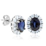 Natural Sapphire and Diamond Earrings in 14k White Gold (G, SI2, 4.05 cttw) Certificate of Authenticity 41noTUuYarL. SL160 Natural Sapphire and Diamond Earrings in 14k White Gold (G, SI2, 4.05 cttw) Certificate of Authenticity