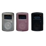iShoppingdeals - Clear White/Pink/Black Silicone Skin Case Cover for Sandisk Sansa Clip MP3 Player