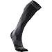 2XU Men's Performance Compression Run Sock, Titanium/Black, Medium