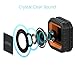 Skiva SoundCube Waterproof Bluetooth Speaker with 12 Hours Playtime (Portable/Wireless / IP65 Splashproof / 2200mAH / Microphone) for iPhone 11 X, Samsung Galaxy [Color: Orange Black] [Model:SP104]