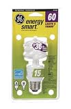 GE Sprial Compact Fluorescent Bulb, 15 Watts