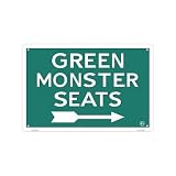 Boston Red Sox Fenway Park Green Monster Seats Retro Vintage Sports Tin Sign