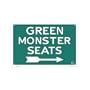 Boston Red Sox Fenway Park Green Monster Seats Retro Vintage Sports Tin Sign