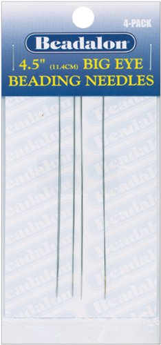 Beadalon JNEED-4.5/4 Big Eye Beading Needles 4/Pkg