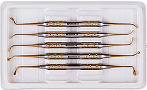 Sinus Lift Kit 5 pcs gold plated ends plasma coated handle for Dental Implantologists BY ORANGE INSTRUMENTS