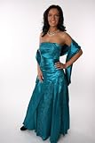 Modell 2034 Abendkleid lang, schulterfrei