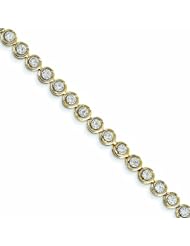 0.5 Carat 14K Gold Diamond Circle Link Bracelet