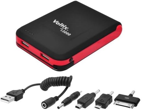 Plus Dig 13000mAh Dual USB Portable Charger Backup External Battery Power Bank, + 30-Pin, Micro USB, Mini USB & Nokia Bonus Adapters, For iPhone 5S, 5C, 5, 4, 4S, iPad, 2, 3, 4, 5, iPad Air, (Lightning Cable not Provided) Samsung Galaxy S5, S4, S3, Note 3, Galaxy Tab 3, 2, Google Asus Nexus 4, 5, 10, HTC One V, X, Mini, Max, (M8), Desire 500, S, Droid DNA, Motorola MOTO X, G, Xoom, LG Electronics, LG Optimus, L7 II, L5II, L3II, Nokia Lumia 1520, 1020, 820, 928, 925, 920, 520, Blackberry Z10, Q10, Q5, Sony Xperia E, J, L, SP, M, Z1, Z2, Z and most other Android /Windows Smart Phones and Tablets