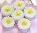 White Daisy Flower Tea Light Candles (pack of 6)