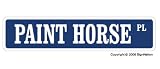 PAINT HORSE -Street Sign- horses farmer farm american