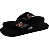 MLB Arizona Diamondbacks Ladies Black Sequin Strap Flip Flops (9/10)