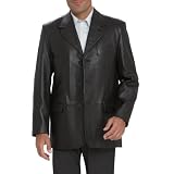 Pronto Uomo Three-Button Leather Blazer