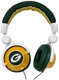 iHip NFF10271GBP NFL Green Bay Packers DJ Style Headphones, Green/Yellow