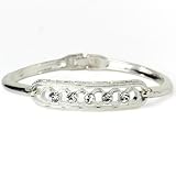 Sparkle Silver Tone Clear Crystal Six Circle Bangle Bracelet