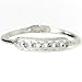 Sparkle Silver Tone Clear Crystal Six Circle Bangle Bracelet