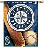 MLB Seattle Mariners 27-by-37-Inch Vertical Flag