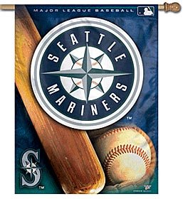 MLB Seattle Mariners 27-by-37-Inch Vertical Flag