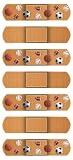 Sport Bandages Scrapbook Stickers