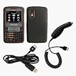 Black Silicone Case / Skin / Cover, USB Data Cable & Car Charger for Samsung Magnet SGH-A257 / SGH-A177