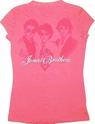 Jonas Brothers Hearts Pink Girl's Youth T-Shirt Tee