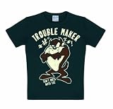 Logoshirt 80/86 Kids Looney Tunes Trouble Maker T-Shirt for 18 Months (Black)