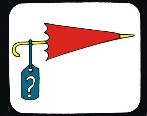 Mouse Pad with Germany, tag, price, Europe, umbrella, “question mark”