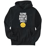 Hoodie Mens Black  Filipino boobies make me smile!  Countries