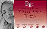 MICROBEAD PILLOW - Standard UK Size - A polyester cotton covered pillow in a standard shape with a shredded memory foam filling - UK Manufactured - American Designed