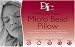MICROBEAD PILLOW - Standard UK Size -  A polyester cotton covered pillow in a standard shape with a shredded memory foam filling - UK Manufactured - American Designed
