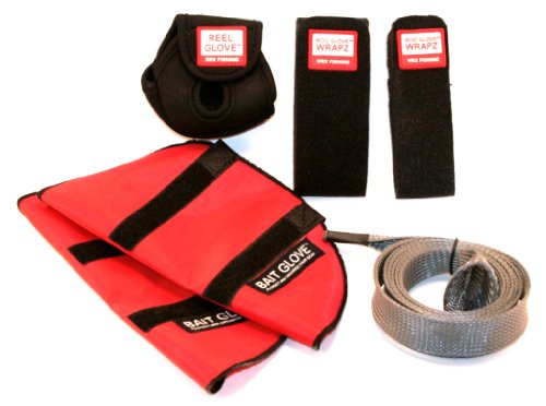 Bundle-4 Items: Casting Rod Glove (Platinum), Reel Glove, Bait Glove and Rod Glove Wrapz