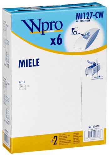 Wpro Papier Staubsaugerbeutel Miele MI127-CW Preisvergleich