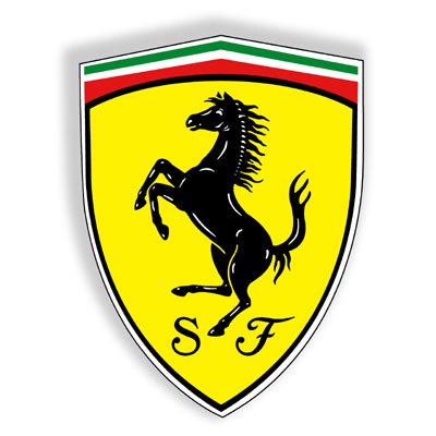Ferrari Shield Logo Sticker