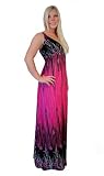 British Design by MONTY Q Long Summer Party Holiday Maxi Dress Empire Style Rose Pink Plus Sizes