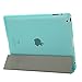 Besdata Auto Wake/Sleep Function & Translucent Magnetic Case for iPad 2 / iPad 3 / ipad 4 Bundle with Screen Protector, Cleaning Cloth & Stylus(Blue)