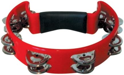Half Moon Tambourine #TAM-H White