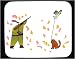 Decorated Mouse Pad with bird, dog, hunter, shooting