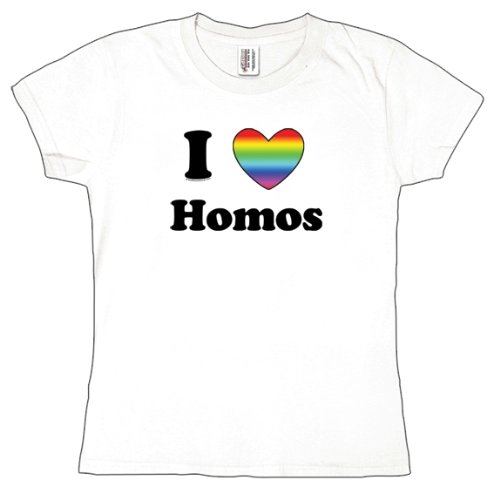 I Heart Homos Ladies T-Shirt