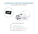 Hyperikon LED A19 Dimmable Bulb, Energy Star, 7-Watt (40-Watt Equivalent), 2300K (Amber Glow), 430 Lumens, Medium Screw Base (E26), 340° Omnidirectional, UL-Listed - (Pack of 6)
