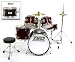 Musical Instruments : TKO 5-Piece Complete Kids/Children's Junior Drum Set - BLACK