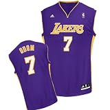 Adidas Los Angeles Lakers Lamar Odom Revolution 30 Replica Road Jersey Extra Large