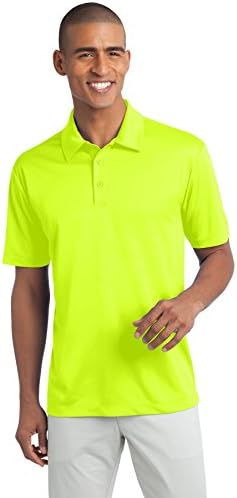 SWU(tm) Men's Performance Golf Polo Large Neon Yellow