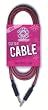Daisy Rock 20 Foot Guitar Cable, Pink & Black