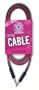 Daisy Rock 20 Foot Guitar Cable, Pink & Black
