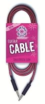 Daisy Rock 20 Foot Guitar Cable, Pink & Black