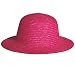 Ruby Red Shoes Girls Fuchsia Straw Easter Hat photo