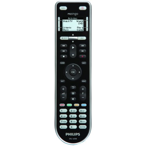 New-PHILIPS-PRESTIGO SRU6008/27 8-DEVICE PC-PROGRAMMABLE UNIVERSAL REMOTE - PHLSRU6008