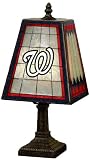 Washington Nationals 14-Inch Art Glass Lamp